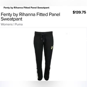 Fenty by Rihanna Fitted Panel Sweatpant